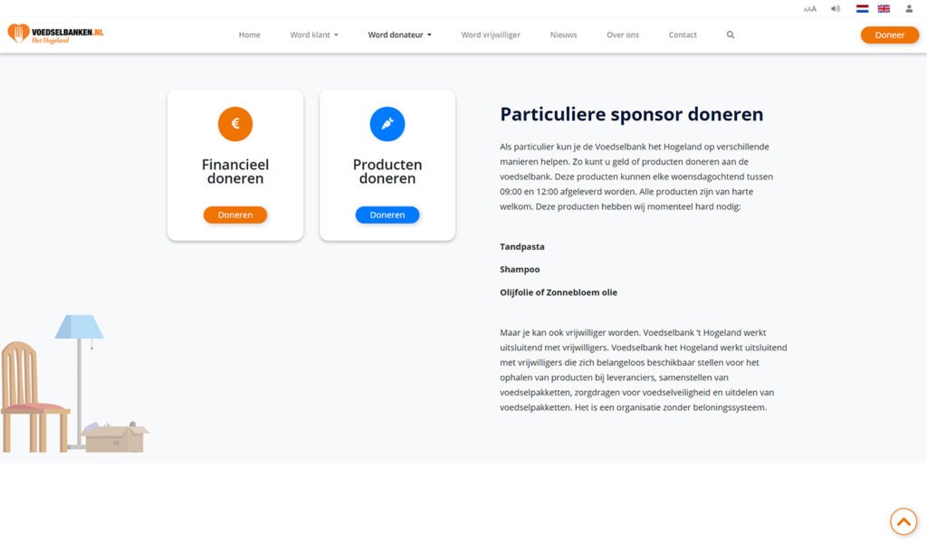 Voedselbank-Donating2 Voedselbank Hogeland Donate Page