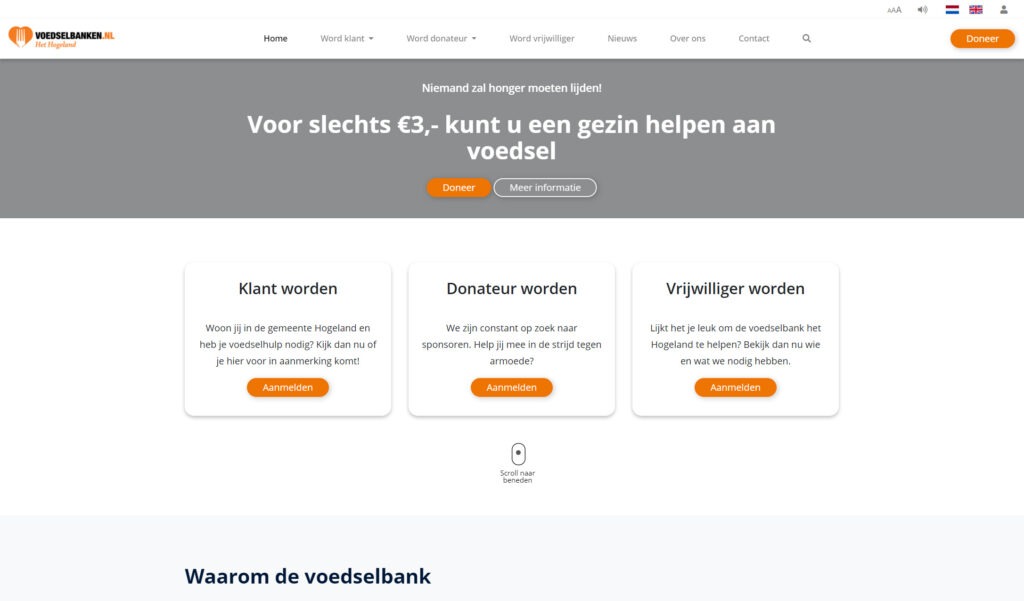 Voedselbank-Homepage Voedselbank Hogeland Homepage